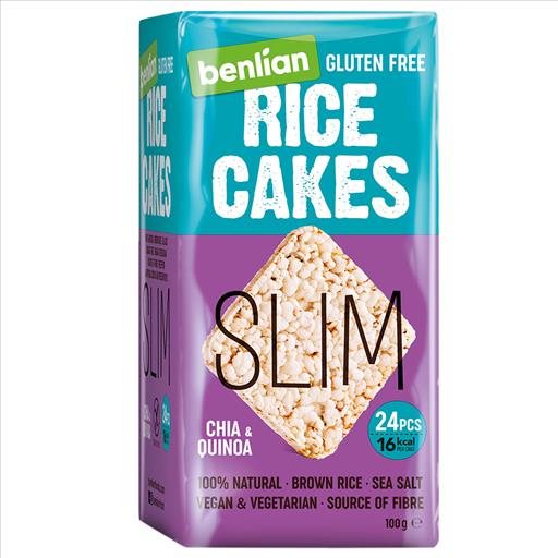 BENLIAN RICE CAKES SLIM CHIA  QUINOA 100gr
